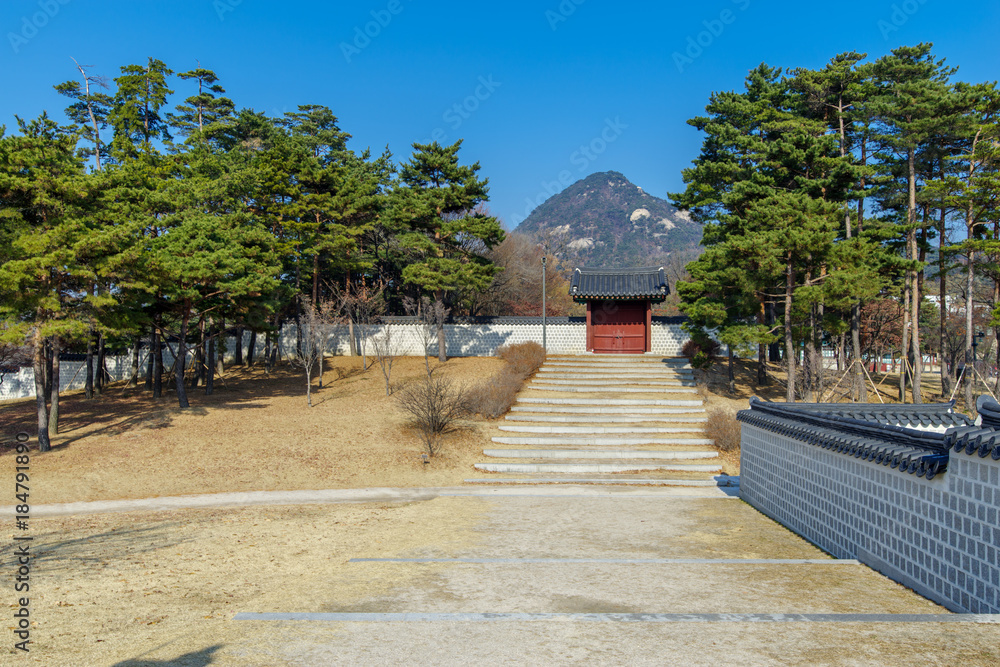 Beautiful view at Gyeongbok Palace