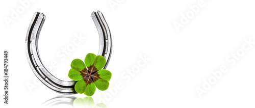 Hufeisen mit Klebblatt