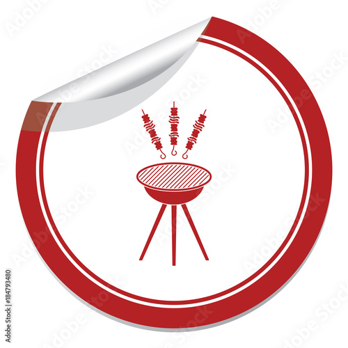Grilled kebab icon