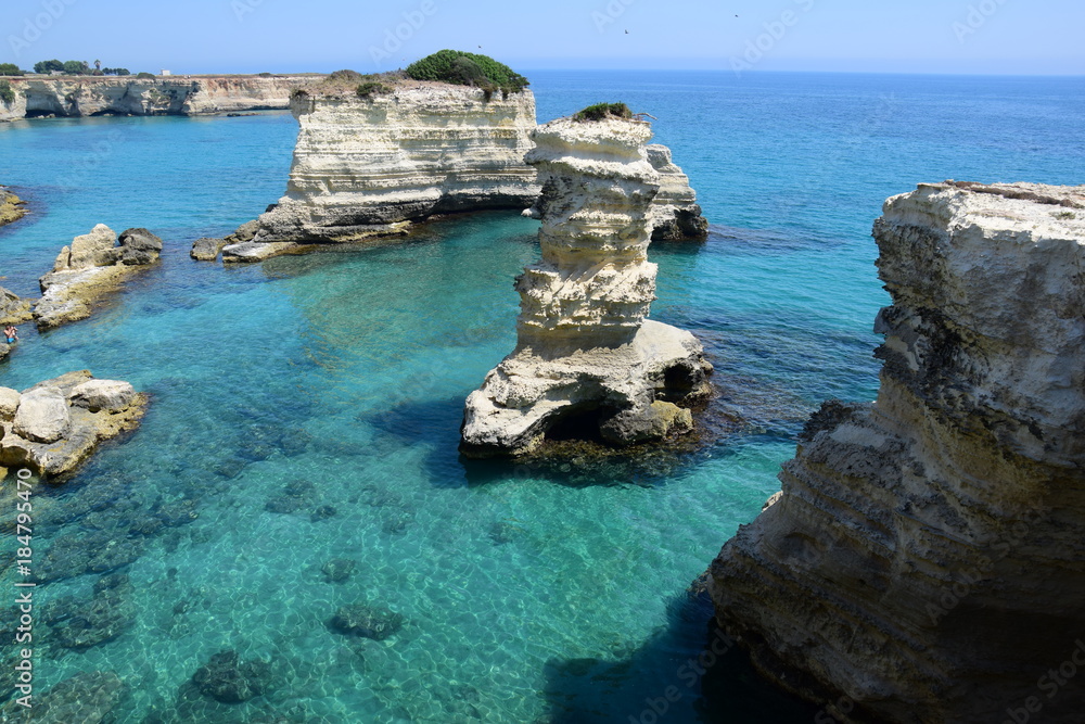 Coastline near Otranto in Salento, Apulia region, Italy