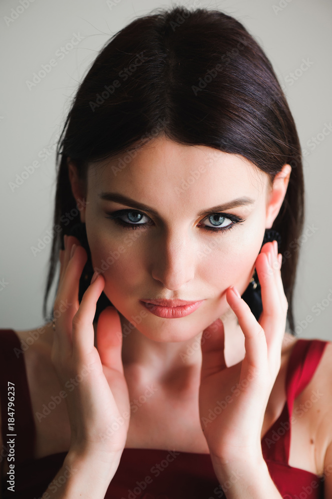 Portrait of a beautiful brunette Portrait of a beautiful brunette