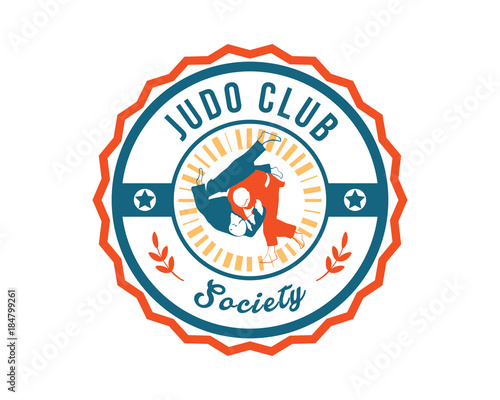 Modern Sports Badge Logo - Judo