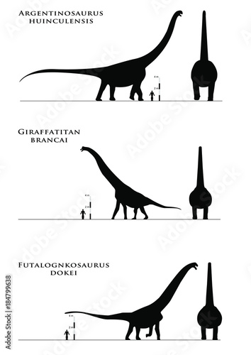 dinosaurs compared to humans. paleontology photo