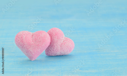 Pair of cute hearts photo