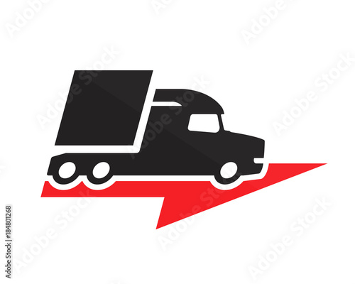 Modern Truck Logistic Delivery Logo - Express Cargo