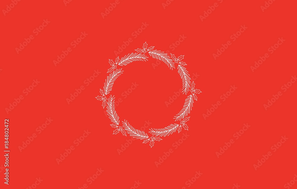 Christmas wreath pattern Christmas wreath pattern