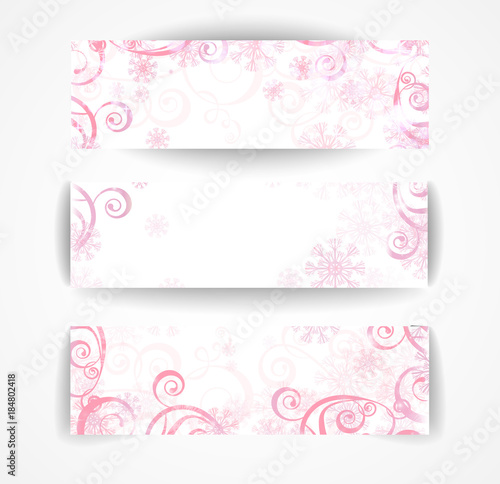 Elegant christmas black and white banner