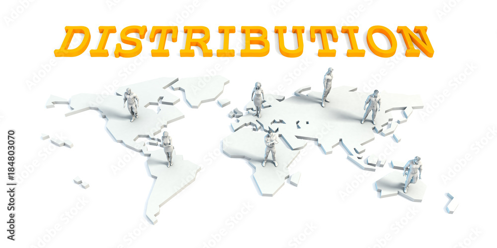 Obraz premium Distribution Concept with Business Team