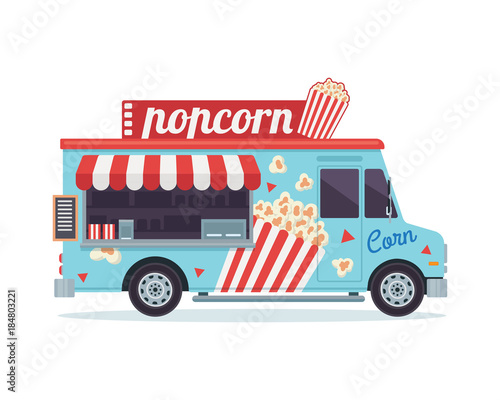 Modern Delicious Commercial Food Truck Vehicle - Pop Corn Stall