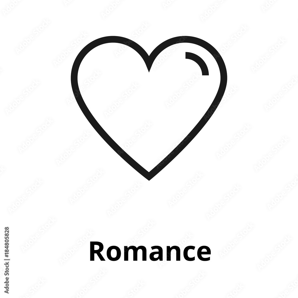 Romance line icon