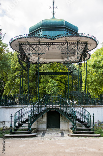 Gazebo in the Estrela Gardens in Lisbon