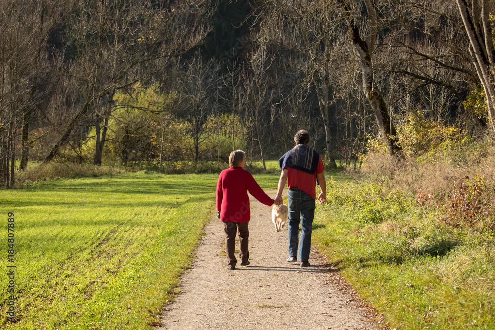 couple in the forest