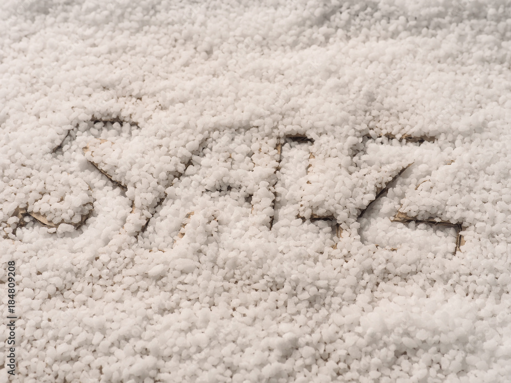 German word salt written with salt German word salt written with salt
