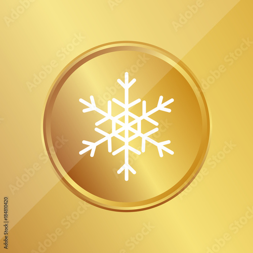Gold Medaille - Schnee Flocke
