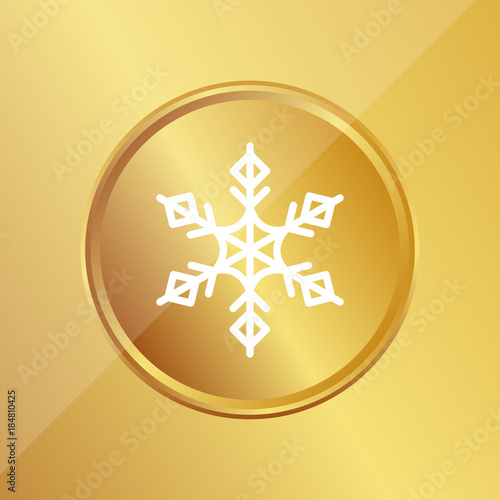 Gold Medaille - Eisflocke