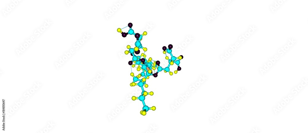 Fumonisin molecular structure isolated on white Fumonisin molecular structure isolated on white