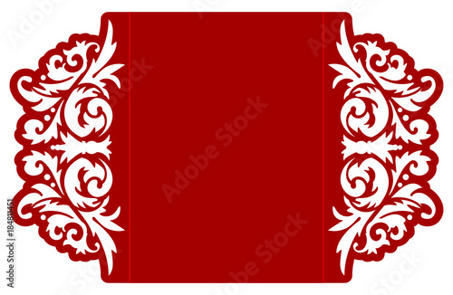 Laser cut vector template