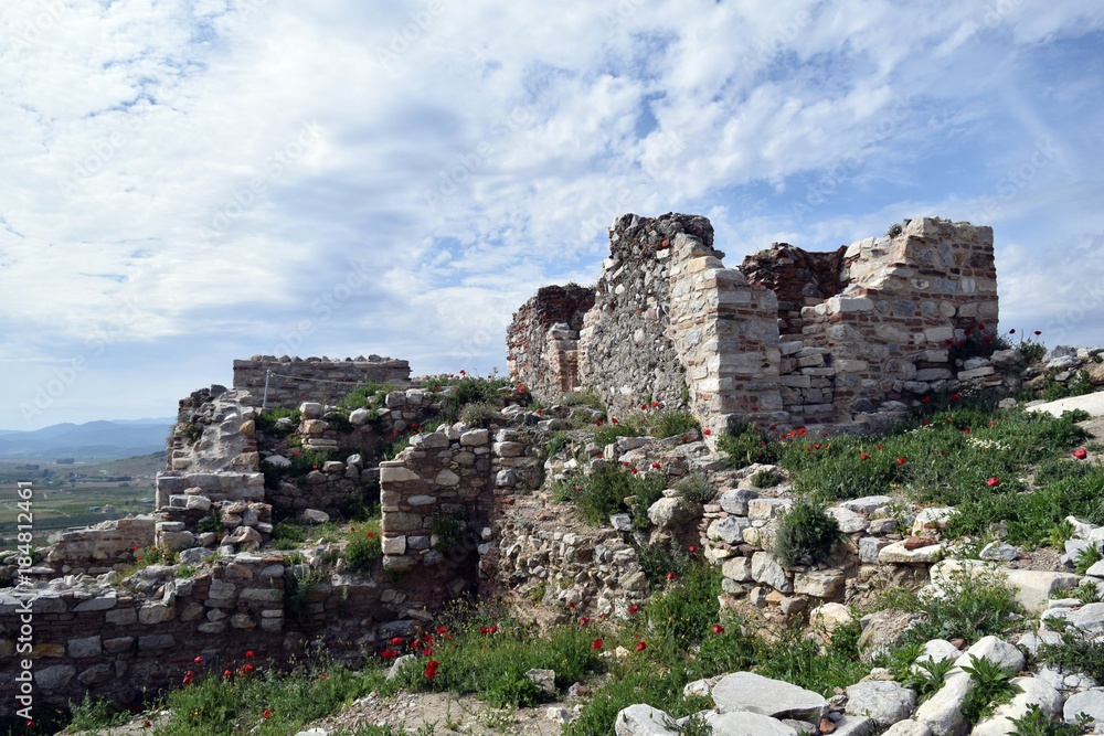 Ancient ruins. Selçuk castle. Izmir. Turkey.