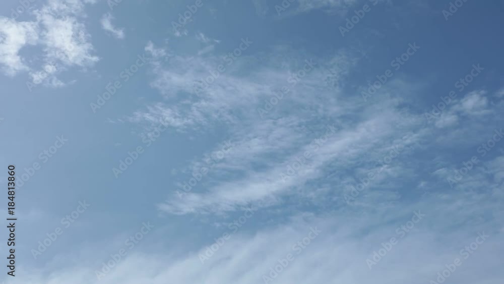 Deep blue skies high definition time lapse video footage of cloudscape with light cloud formations. Deep blue skies high definition time lapse video footage of cloudscape with light cloud formations.