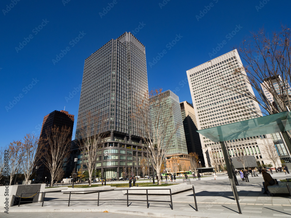 Obraz premium 東京駅 丸の内駅前広場
