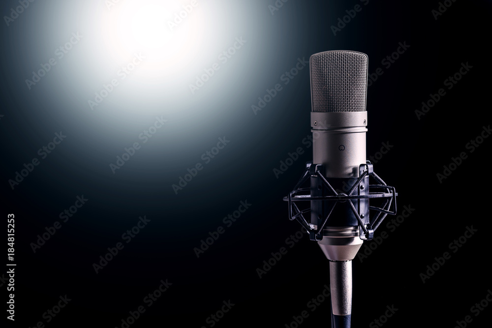 microphone condenser for recording vocals and musical instrument in the studio microphone condenser for recording vocals and musical instrument in the studio