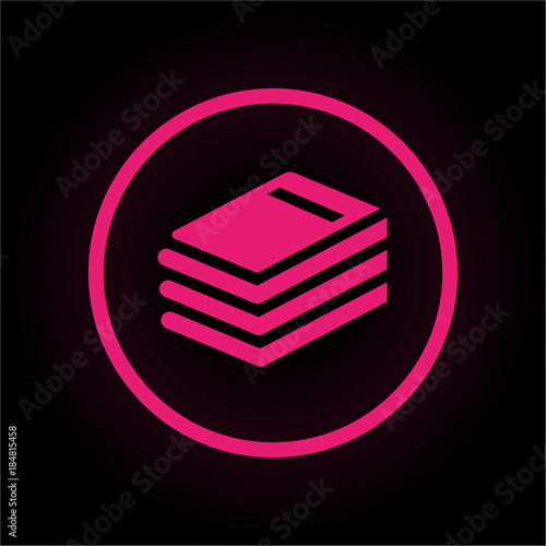 Neon Button rund - Buch