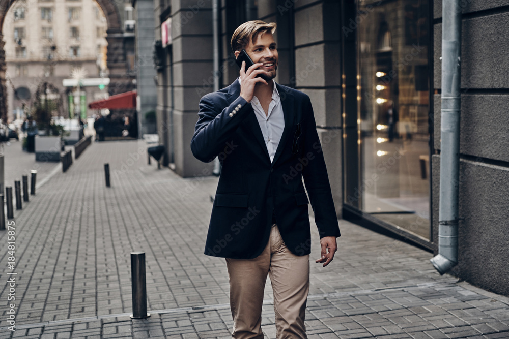 Fototapeta premium On the way to business meeting. 