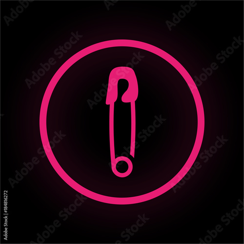 Neon Button rund - Nadel
