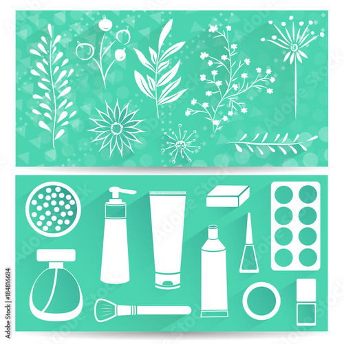 flyer design store of natural cosmetics