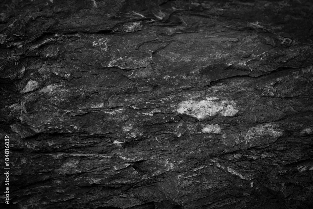 Fototapeta premium Dark grey black slate background or texture.Black slate background