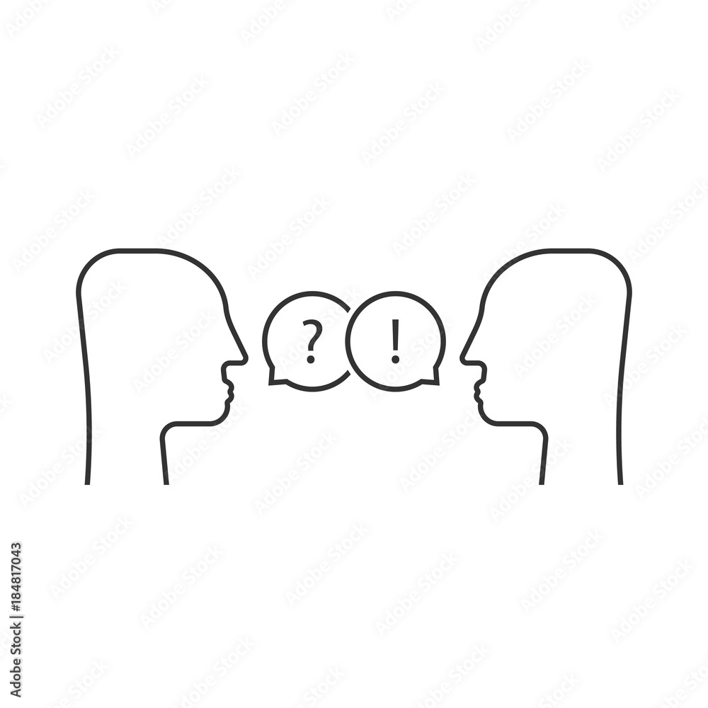 thin line dialogue between two people thin line dialogue between two people