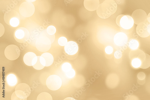 Abstract gold bokeh background
