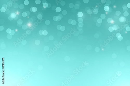Abstract teal bokeh background