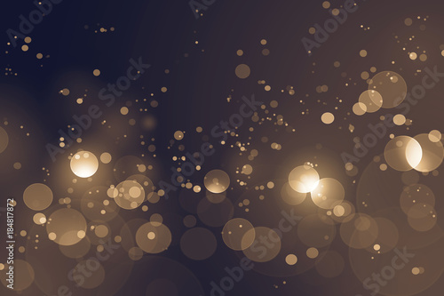 Luxury gold bokeh on black background