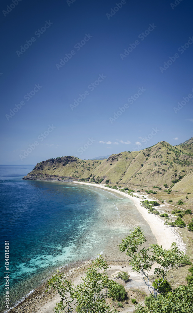 coast and beach view near dili in east timor leste