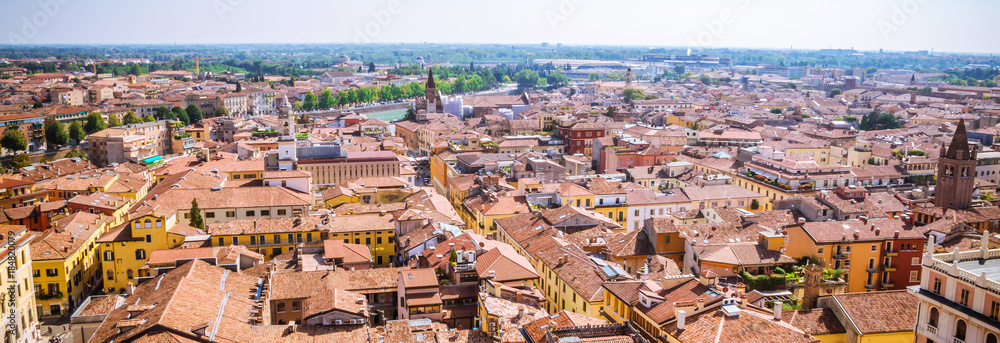 Obraz premium Beautiful aerial view of Verona, Veneto region, Italy.