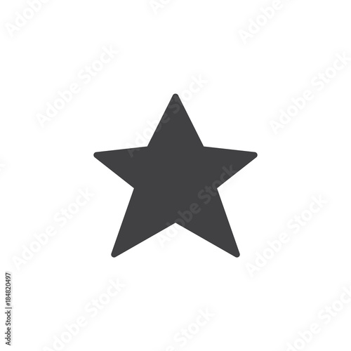 Star  favorite icon vector  filled flat sign  solid pictogram isolated on white. Symbol  logo illustration.