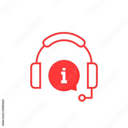 red info service hotline icon