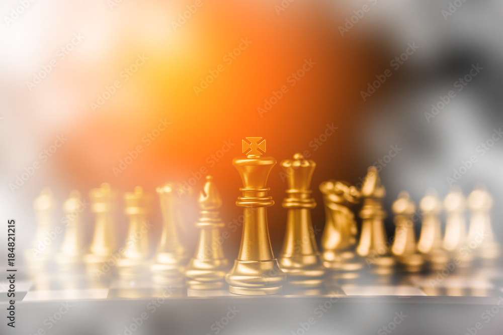 chess board game concept of business ideas and competition and stratagy plan success meaning