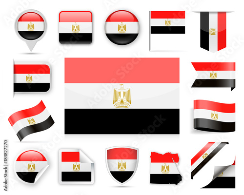 Free Download Egypt Flag Vector Set - GFXLoad