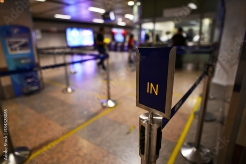 Wallpaper Mural Abstract of blurred people are buying electric BTS tickets. Way to buy electric ticket Torontodigital.ca