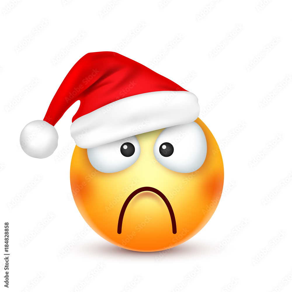 Christmas hat and smiley Christmas hat and smiley