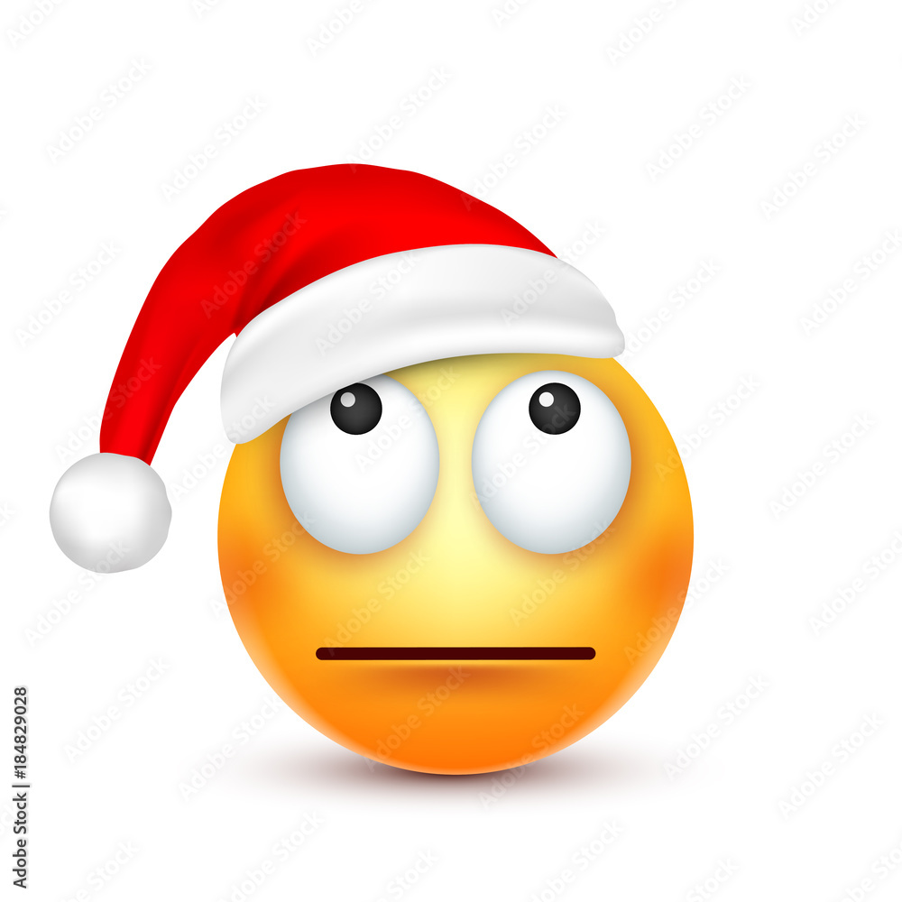 Christmas hat and smiley Christmas hat and smiley