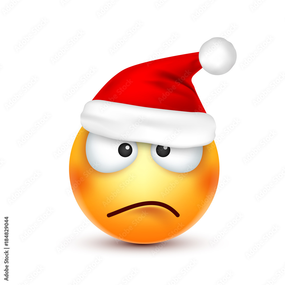 Christmas hat and smiley Christmas hat and smiley
