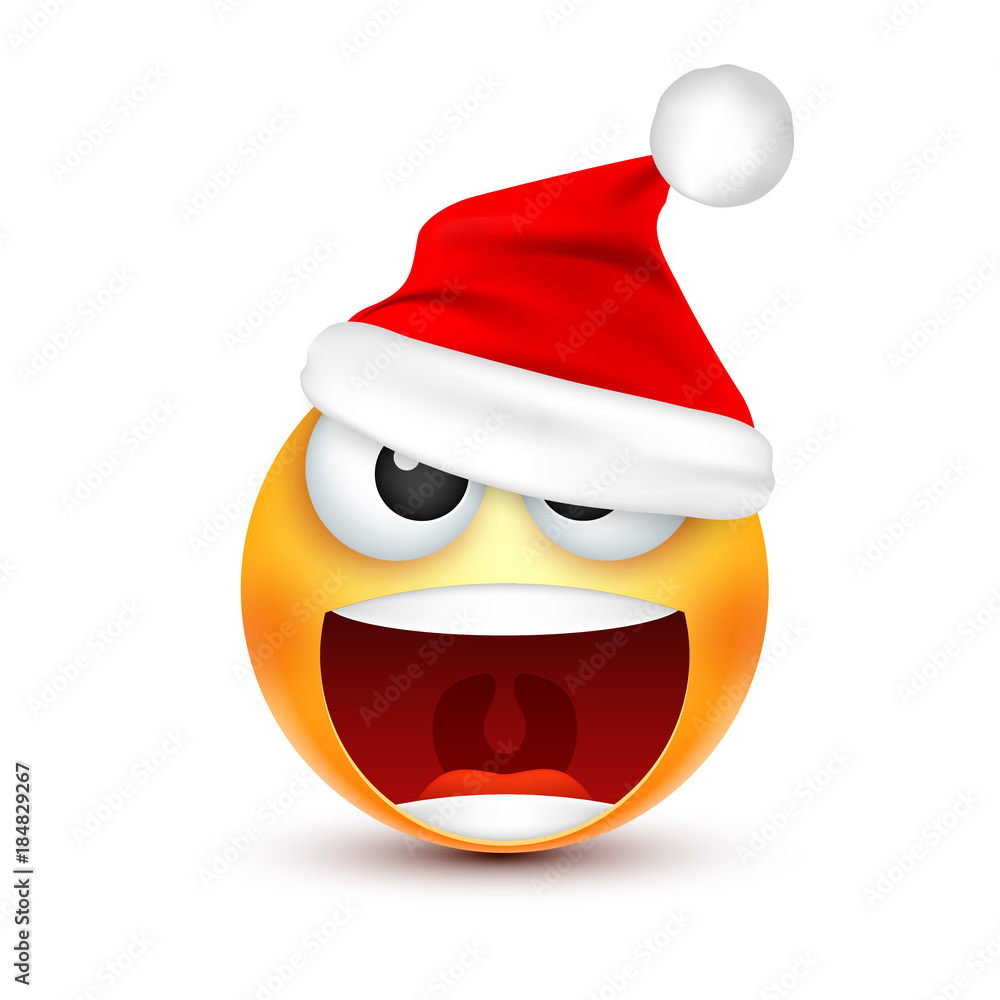 Christmas hat and smiley Christmas hat and smiley