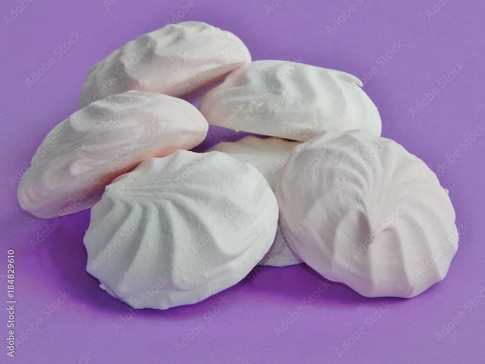 Obraz premium Marshmallow, Meringue,zephyr
