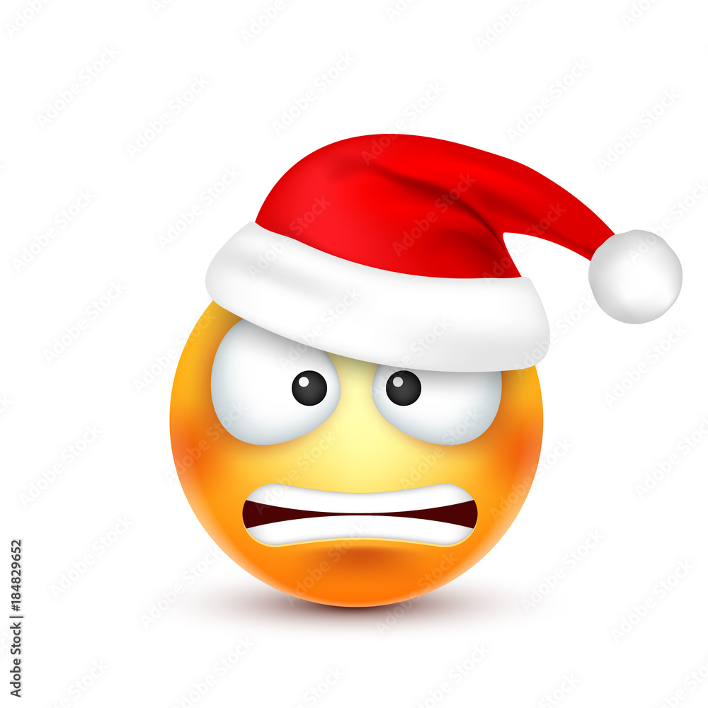 Christmas hat and smiley Christmas hat and smiley