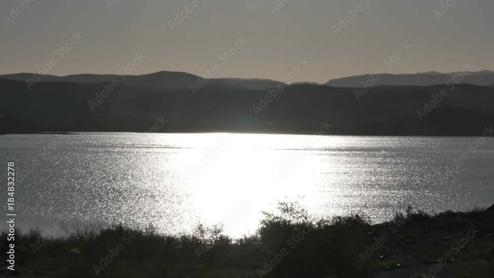 Lake formed by the el mansour eddahbi barrage near Ouarzazate Morocco Lake formed by the el mansour eddahbi barrage near Ouarzazate Morocco