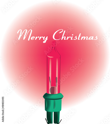 luce intermittente rossa buon Natale
