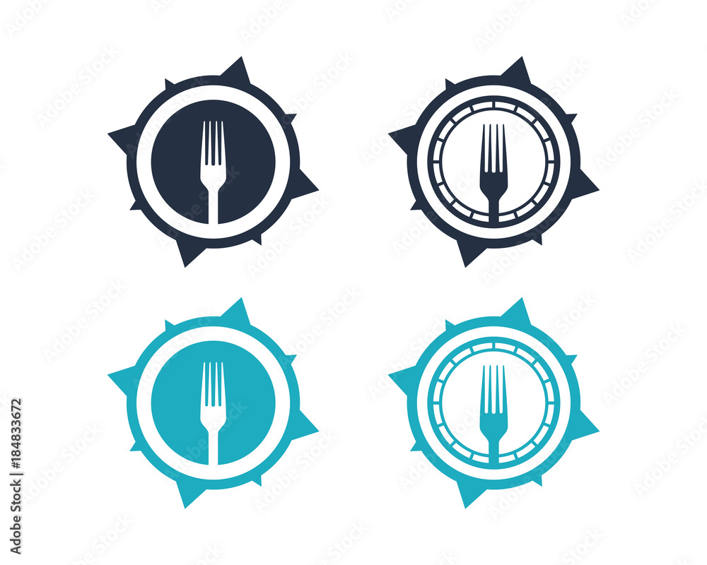 Find the Restaurant with Compass Company Logo Set